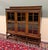 1930s Antique English Jacobean Bookcase Bookshelf Cabinet Triple Glass Door Oak C1930s For Sale - Image 5 of 18