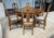 American 7 Piece j.b. Van Sciver Co. Refinished Antique Oak Round Dining Set With Two Leaves For Sale - Image 3 of 18