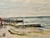 Rustic Henry Emil Salloch Original Watercolor on Paper Coastal Beach Scene, 1938. For Sale - Image 3 of 7