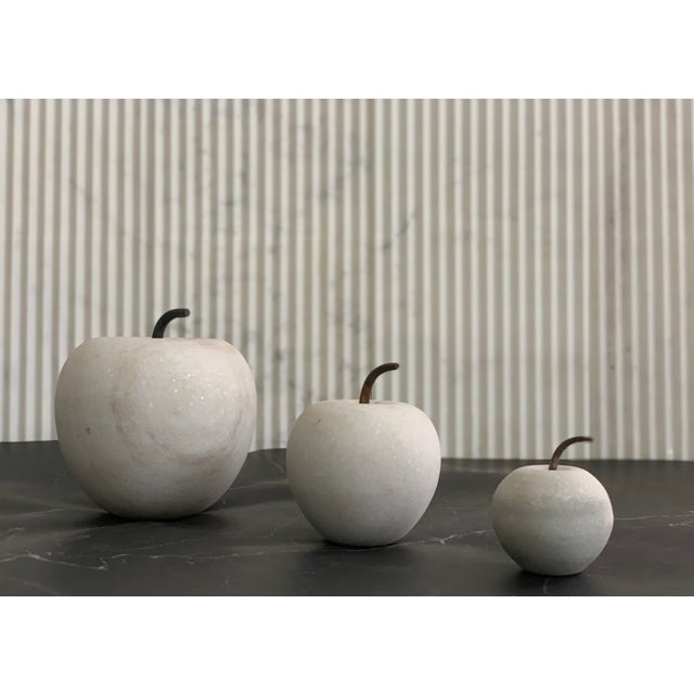 Indian Indian Marble Set of 3 Door Stoppers / Paperweights (6", 4", 3") For Sale - Image 3 of 3