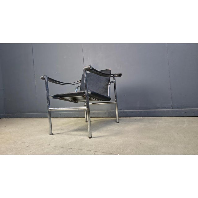 LC-1 Chair in Black Ponyskin by Le Corbusier for Cassina, 1970s For Sale - Image 7 of 14