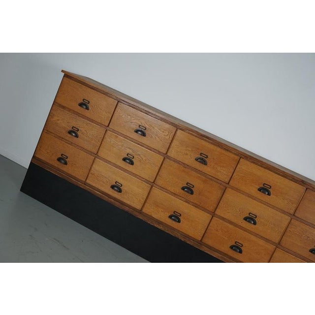 Large Vintage Dutch Oak Shop Cabinet, 1950s For Sale - Image 12 of 18