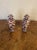 Fine quality pair of antique 19th century Japanese imari porcelain lidded vases, having a fine quality pair of late 19th...