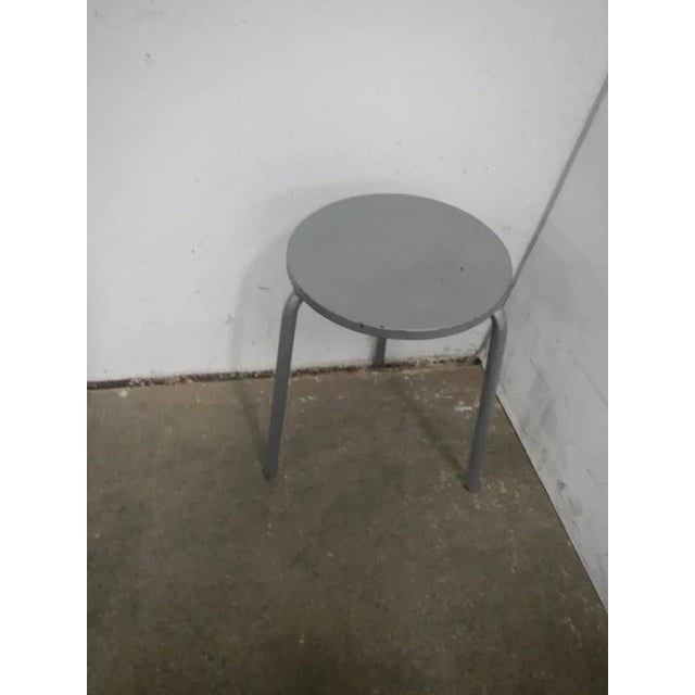 Metal Metal and Iron Stool, 1980s For Sale - Image 7 of 9