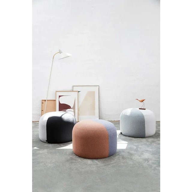 Not Yet Made - Made To Order Dainty Pouf in Minty Grey by Warm Nordic For Sale - Image 5 of 11