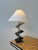 Vintage Smoke Gray Zig-Zag Plexi / Acrylic Table Lamp, Circa 1970s For Sale - Image 9 of 9