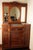Wood Mahogany & Marble Chest of Drawers with Mirror, 1900s For Sale - Image 7 of 18
