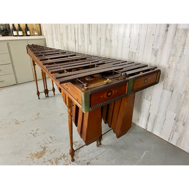 Traditional Edwardian Marquetry Marimba / Xylophone For Sale - Image 3 of 13