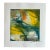 “Golden Bloom” Original Watercolor Miniature Abstract Painting by Nancy Smith For Sale