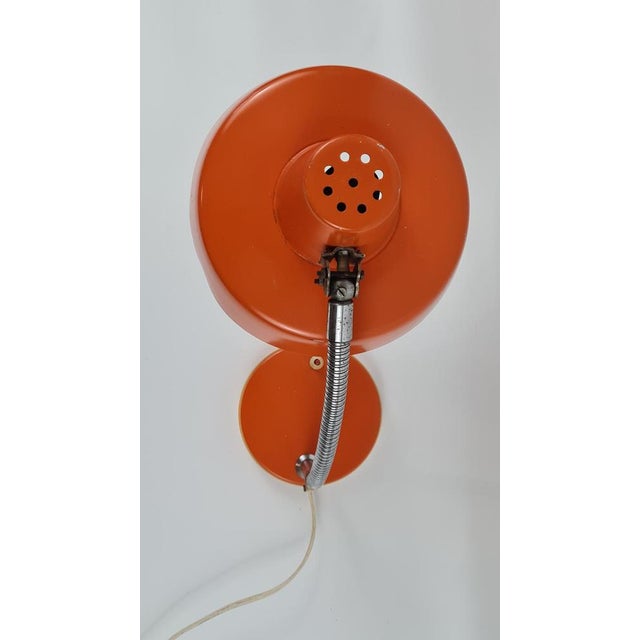 Desk Lamp in Orange Metal, Hungary, 1970s For Sale - Image 6 of 17