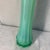 Farmhouse Fostoria Vintage Mid-Century Green Opalescent Ribbed Swung Glass Vase 10” For Sale - Image 3 of 7