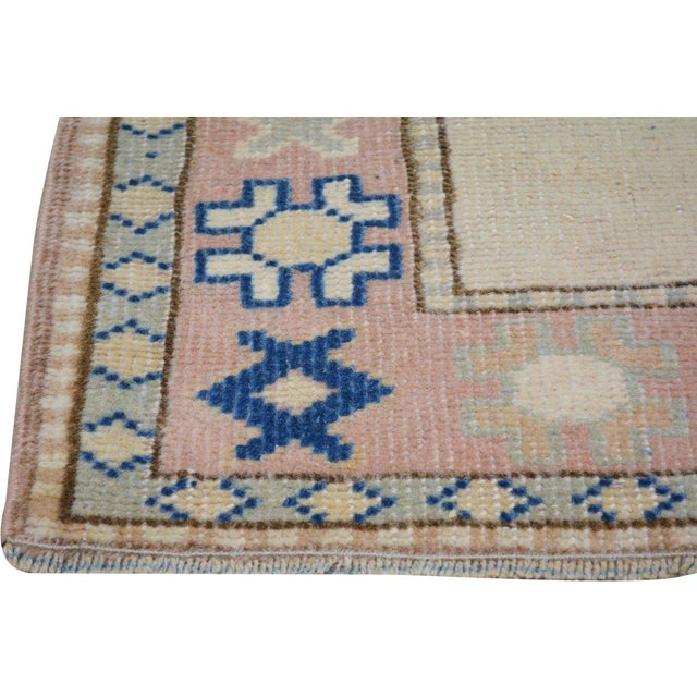 Vintage Turkish Anatolian Knotted Wool Rug, 3'4''x4' For Sale - Image 4 of 5
