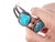 Navajo Indian Art 6 7/8" Vintage Navajo Sterling and Turquoise Bracelet x For Sale - Image 4 of 9