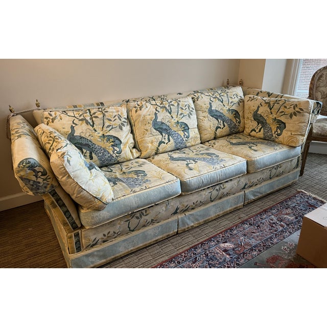 1980s Luxurious Vintage Knole Drop-Arm Sofa, Custom-Made in Uk. Comfort With Style! For Sale - Image 5 of 10