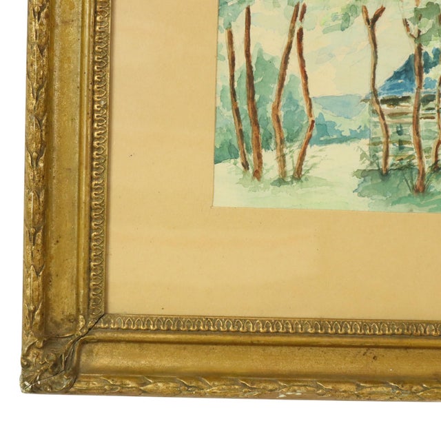 José Wolff, Landscape, Watercolor, 1924, Framed For Sale - Image 12 of 17
