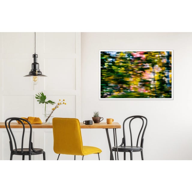 Contemporary Through the Trees by Geoffrey Baris, Art Print in White Frame, Medium For Sale - Image 3 of 4