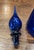Vintage MCM Empoli Cobalt Blue Italian Glass Genie Bottle With Original Label For Sale In Charlotte - Image 6 of 9