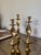 Mid-Century Modern Set of 3 Vintage Brass Swirl Candleholders For Sale - Image 3 of 7