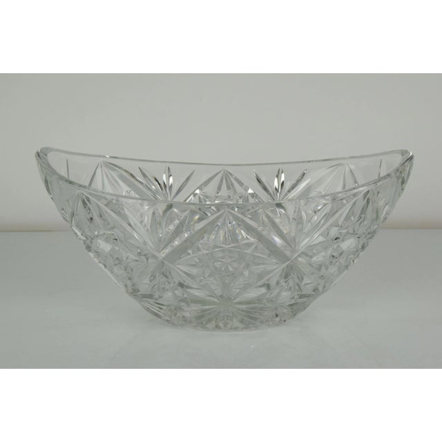 Mid-Century Crystal Glass Bowl, 1960s For Sale - Image 3 of 10