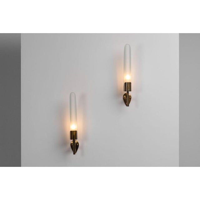 Model 2080 Sconces by Max Ingrand for Fontana Arte, Italy, 1955, Set of 2 For Sale - Image 9 of 14