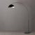 Mid-Century Modern 1960s 92-Inch Mid Century Modern 1-Light Arc Floor Lamp - Luna Bella, Black Finish, Marble Base, Shade For Sale - Image 3 of 4