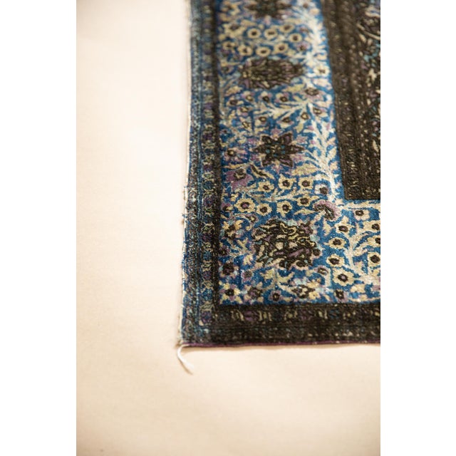 Antique Silk Kashan Rug - 4'3" X 6'8" For Sale - Image 4 of 13