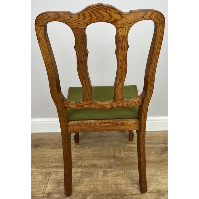 French Dining Chairs in Oak, Set of 4 For Sale - Image 11 of 13