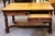 Brown Solid Oak Library Table With Drawers C 1900 For Sale - Image 8 of 10