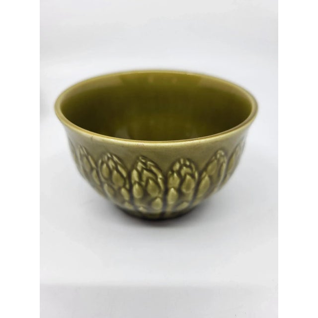 1970s Green Plates from Gien, France, 1970s, Set of 13 For Sale - Image 5 of 14