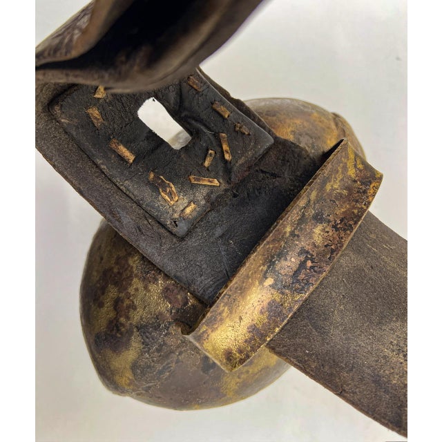 Large Cow Bell with Leather Collar and Brass Buckle, 1930s For Sale - Image 10 of 16
