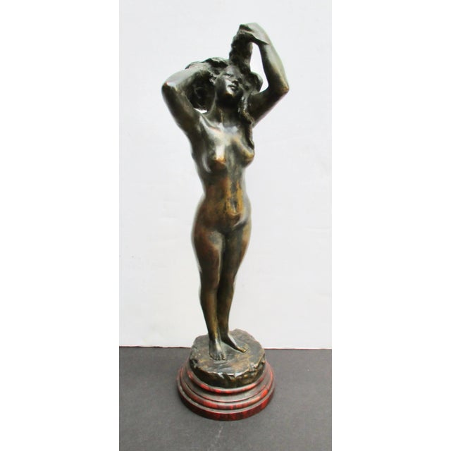Auguste Rodin ( 1840-1917) Bronze Nude Female standing. late 19th work in the manner Rodin became the most noted for.,...