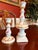 Antique Meissen Porcelain Candlesticks Pair German Floral Rococo Candle Holders For Sale In Atlanta - Image 6 of 10