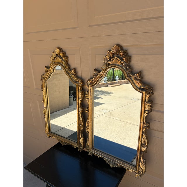 Mid-Century Italian Neoclassical Giltwood Mirror For Sale - Image 13 of 13