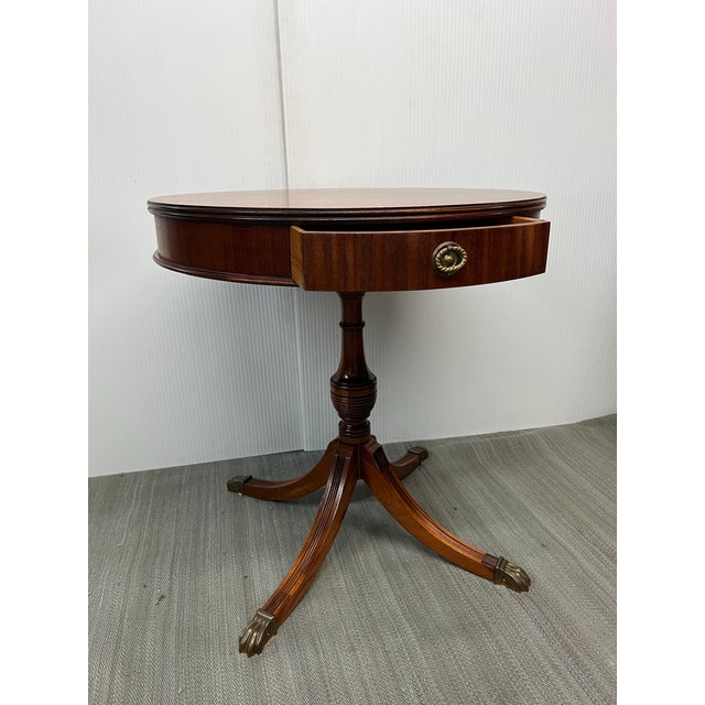 Vintage Duncan Phyfe Drum Table For Sale - Image 9 of 11