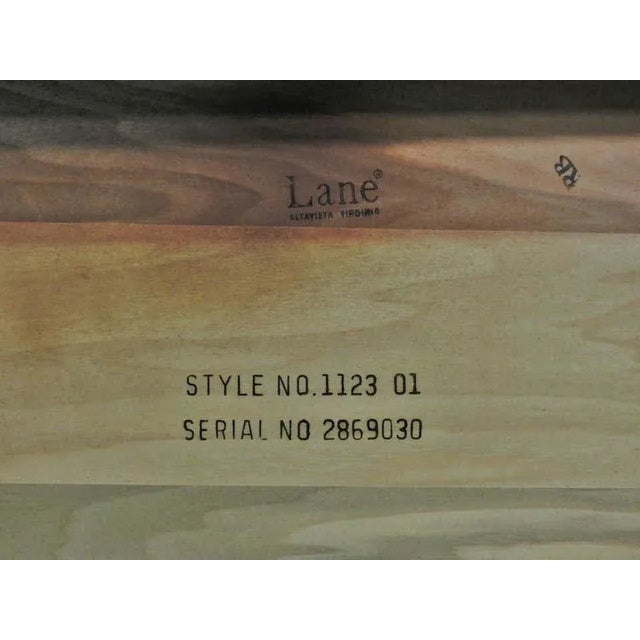 Lane Furniture Midcentury Table With Inlay For Sale - Image 4 of 5