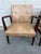 Beige Walnut Armchairs - Jens Risom Design - Original Naugahyde, Labeled, 1960s For Sale - Image 8 of 15
