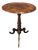 19th Century Round Marquetry Inlaid Whiskey Table For Sale