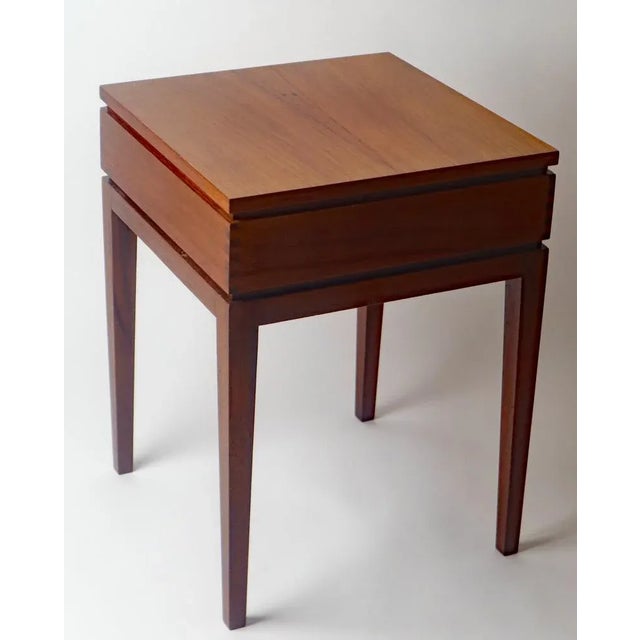 Small Teak Gaming Table, 1960s For Sale - Image 10 of 10
