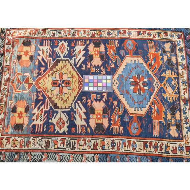 Antique Caucasian Kuba Rug 3'0" X 3'5'' For Sale - Image 9 of 10