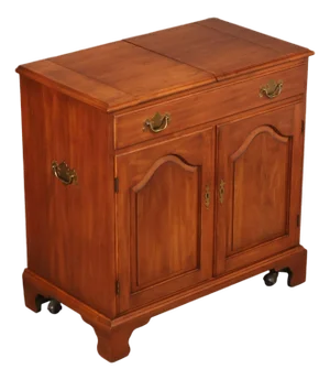 Henkel Harris Georgian Style Cherry Flip Top Server Cabinet