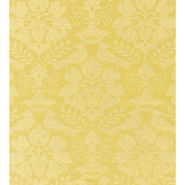 Traditional The House of Scalamandré Love Bird Fabric, Butterscotch For Sale - Image 3 of 3