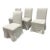 Crate & Barrel Addison Slipcovered Dining Chairs, Set of Four For Sale