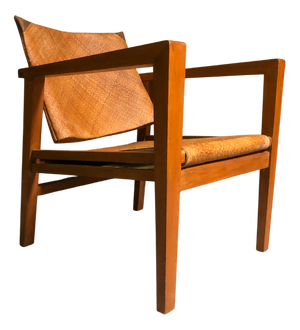 Vintage Lounge Chair in Oak, 1950s