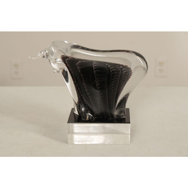 F.M. Konstglas Glass Bull Sculpture For Sale In Philadelphia - Image 6 of 18