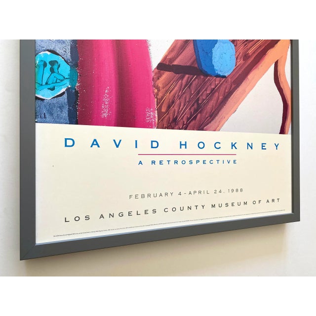 アート・デザイン・音楽 Hockney on Photography David Hockney Vintage 1988 Pop Art Lithograph Print Framed