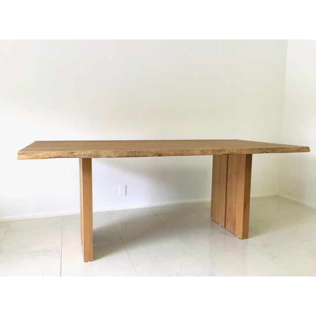 White Oak Slab Live Edge Dining Table Chairish