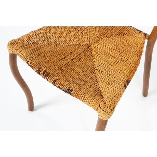 Brown Manila Chairs in Rope and Wood by Val Padilla for Jasper Conran, 1970s, Set of 6 For Sale - Image 8 of 15