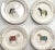 2020s Contemporary The Mane Lion Hand Painted Salad Plates - the Devon Collection- Set of 4 For Sale - Image 5 of 6
