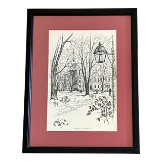 Clark M. Goff Framed Harvard University Print For Sale