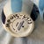 Mid-Century Modern Vintage Jonathan Adler Blue and White Striped 3-Piece Bud Vase For Sale - Image 3 of 6